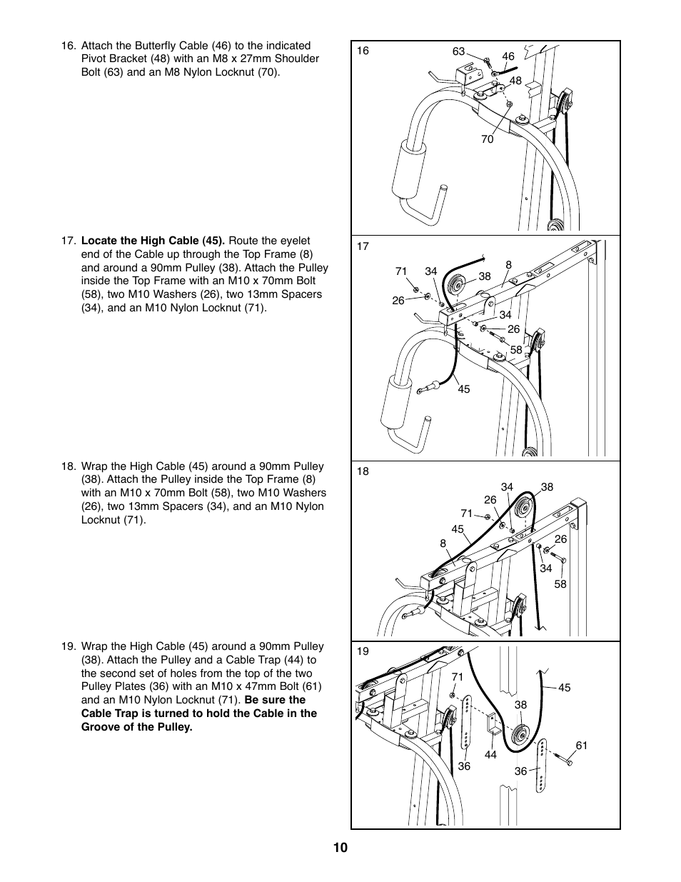 Weider 831.159010 User Manual | Page 10 / 27
