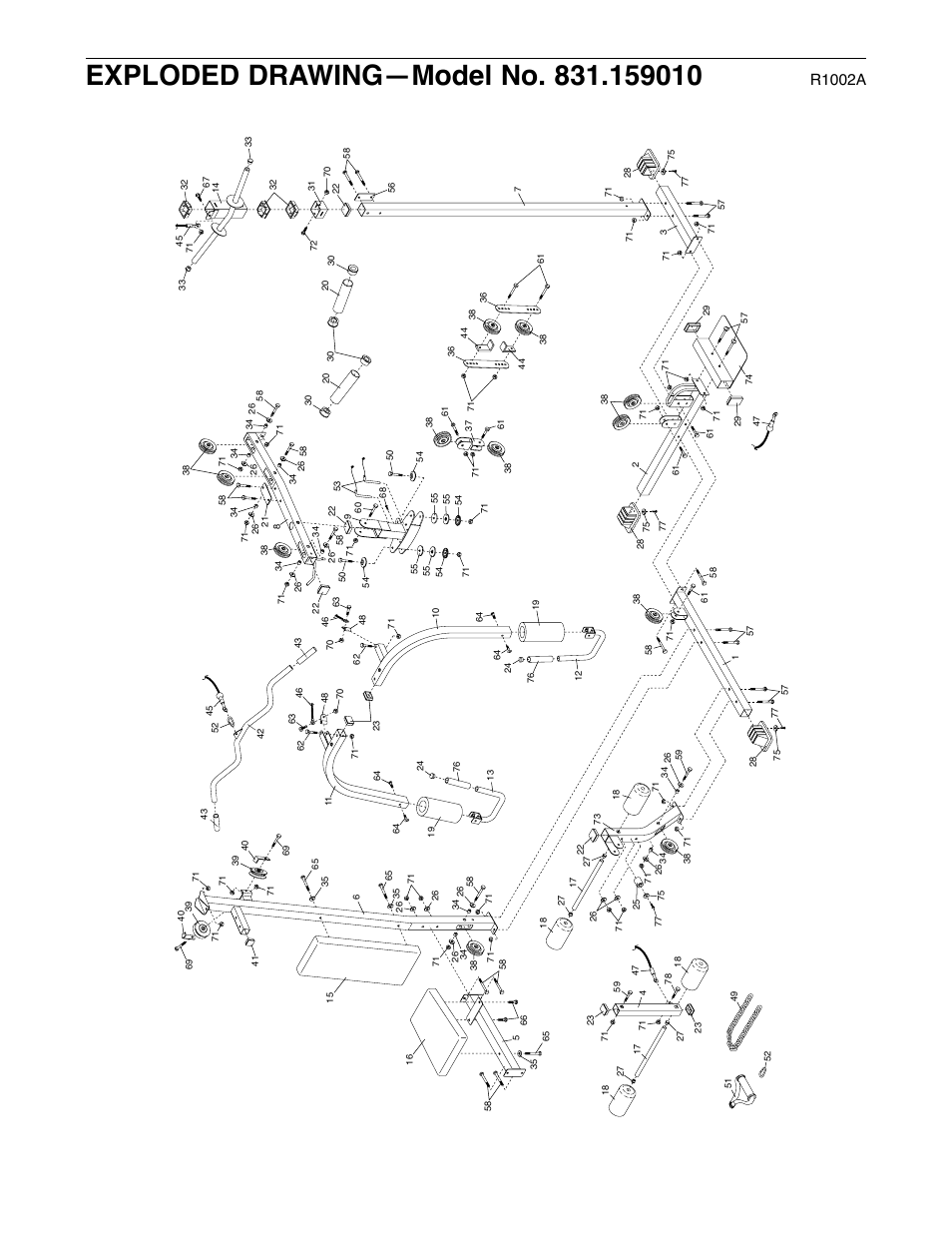 R1002a | Weider 831.159010 User Manual | Page 27 / 27
