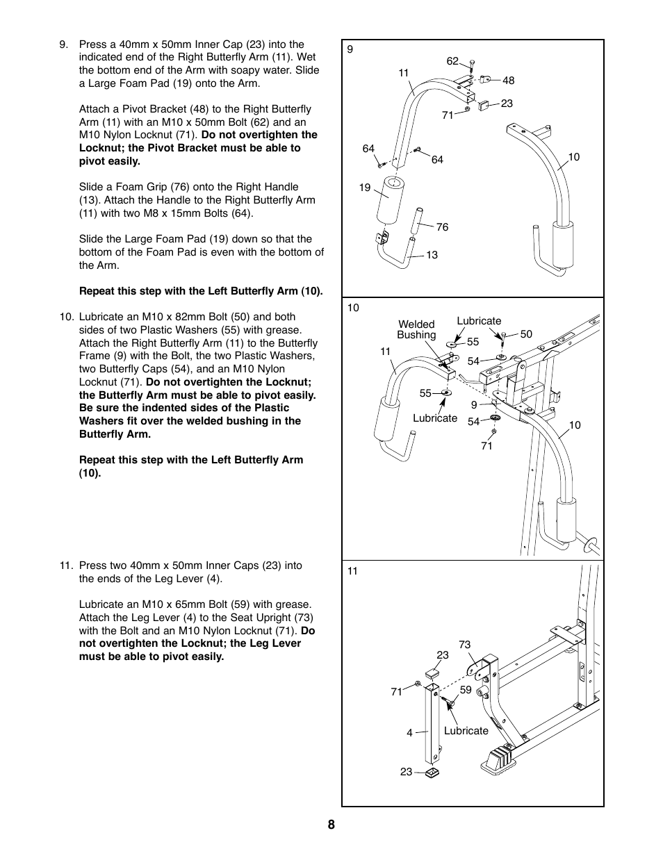 Weider 831.159010 User Manual | Page 8 / 27