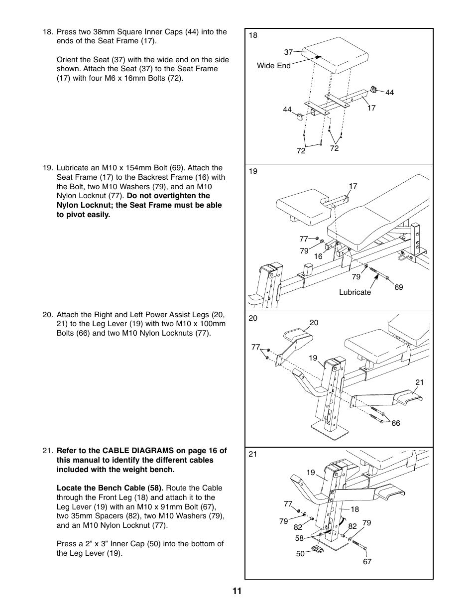 Weider WEBE29910 User Manual | Page 11 / 26