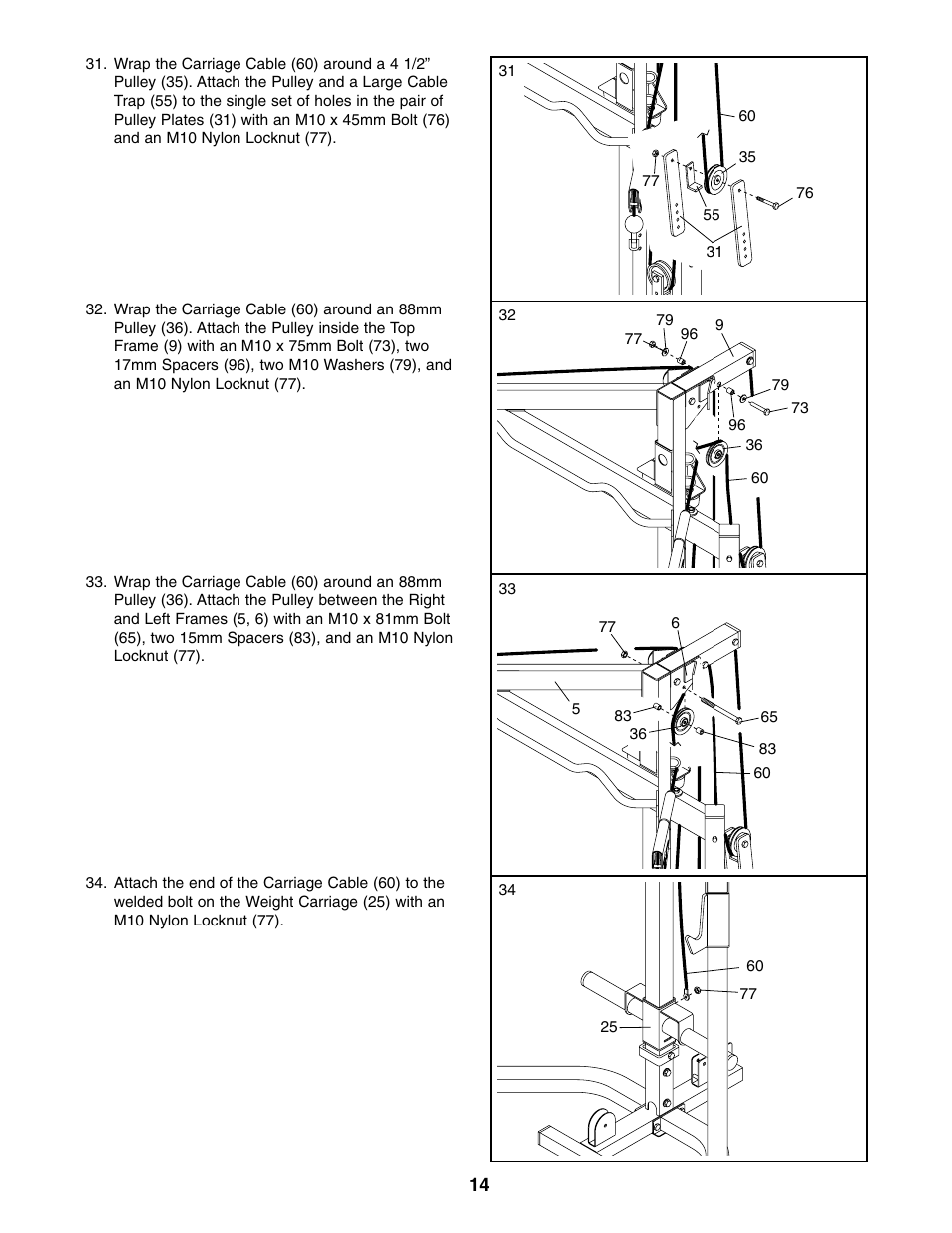 Weider WEBE29910 User Manual | Page 14 / 26