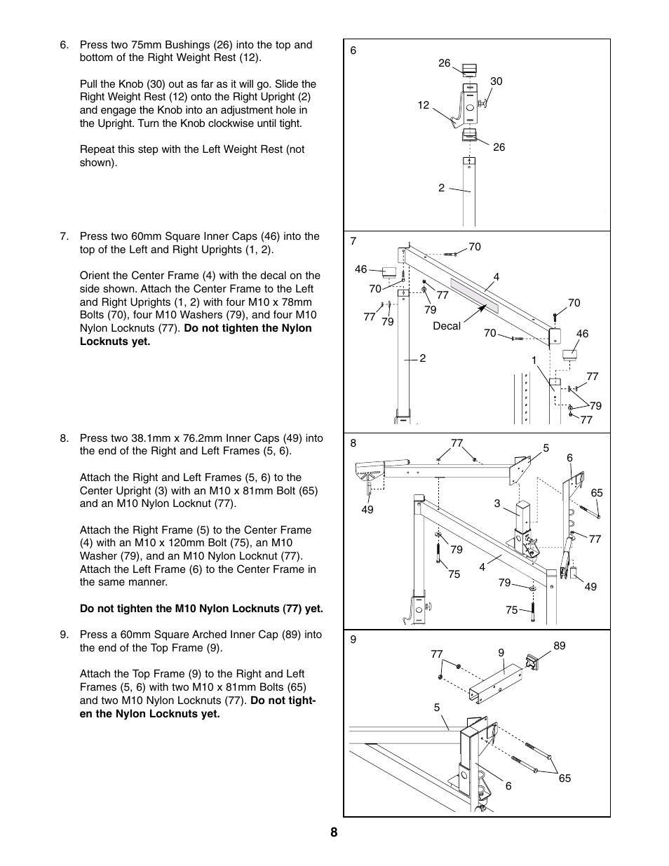 Weider WEBE29910 User Manual | Page 8 / 26