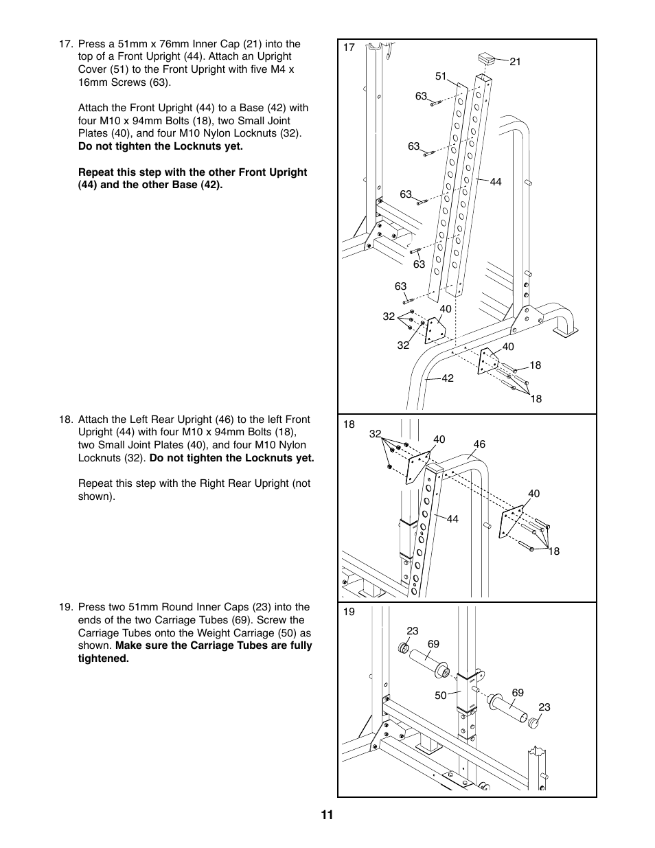 Weider WEBE27320 User Manual | Page 11 / 27