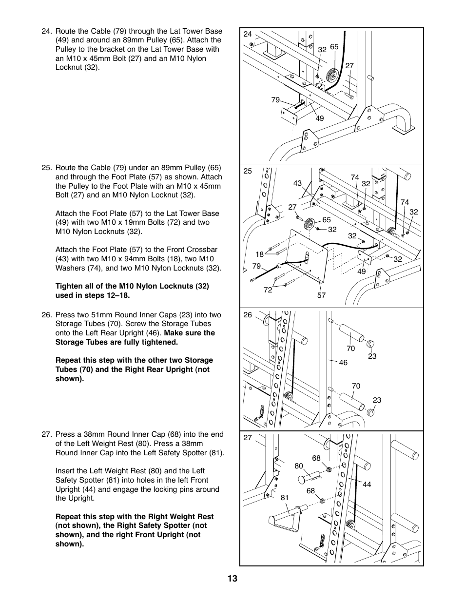 Weider WEBE27320 User Manual | Page 13 / 27