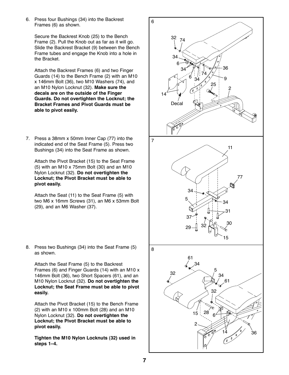 Weider WEBE27320 User Manual | Page 7 / 27