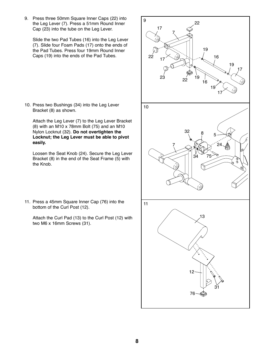 Weider WEBE27320 User Manual | Page 8 / 27
