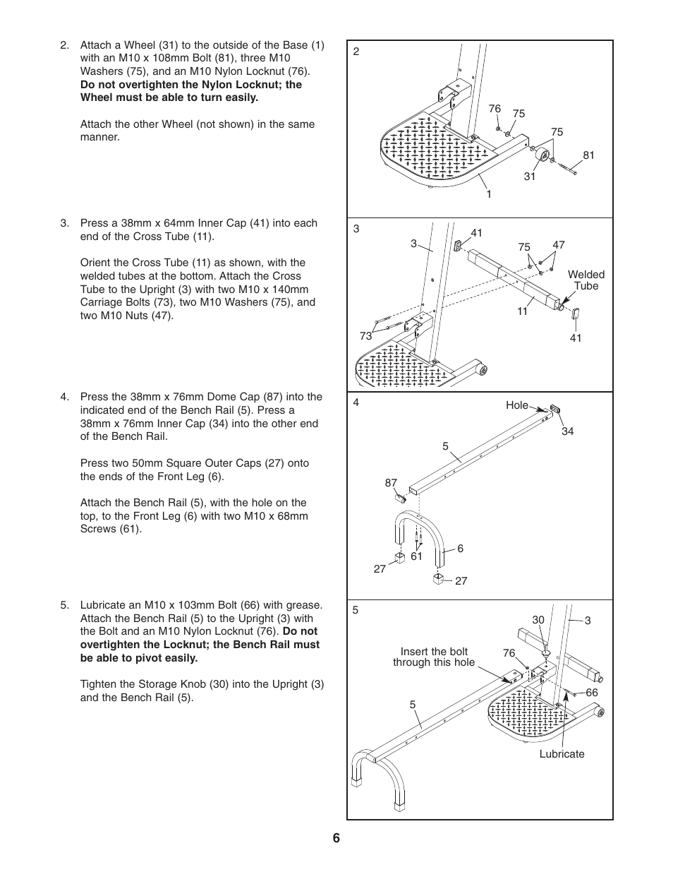 Weider WESY3873.2 User Manual | Page 6 / 24
