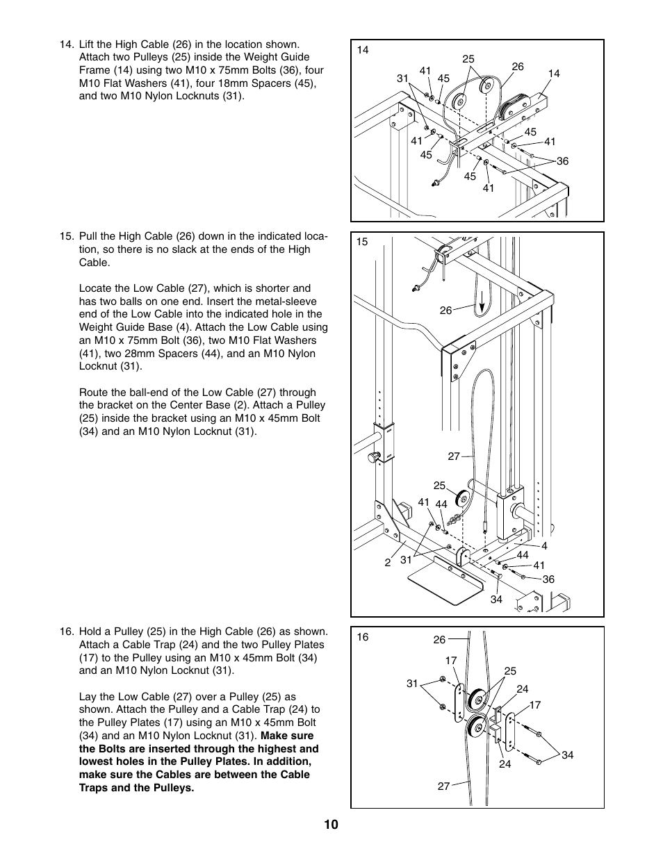 Weider PRO XT75 User Manual | Page 10 / 18