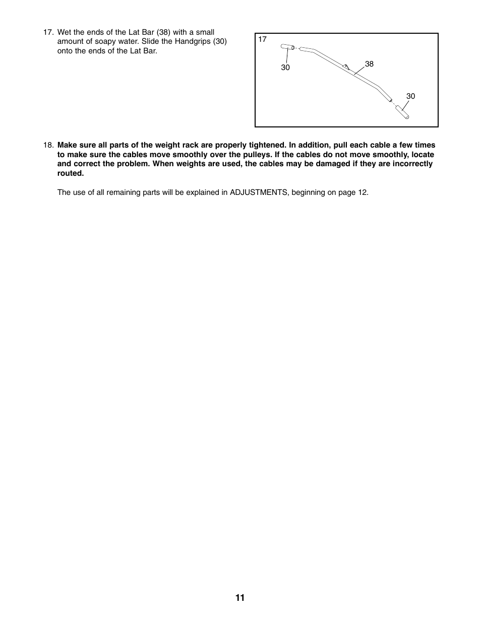 Weider PRO XT75 User Manual | Page 11 / 18
