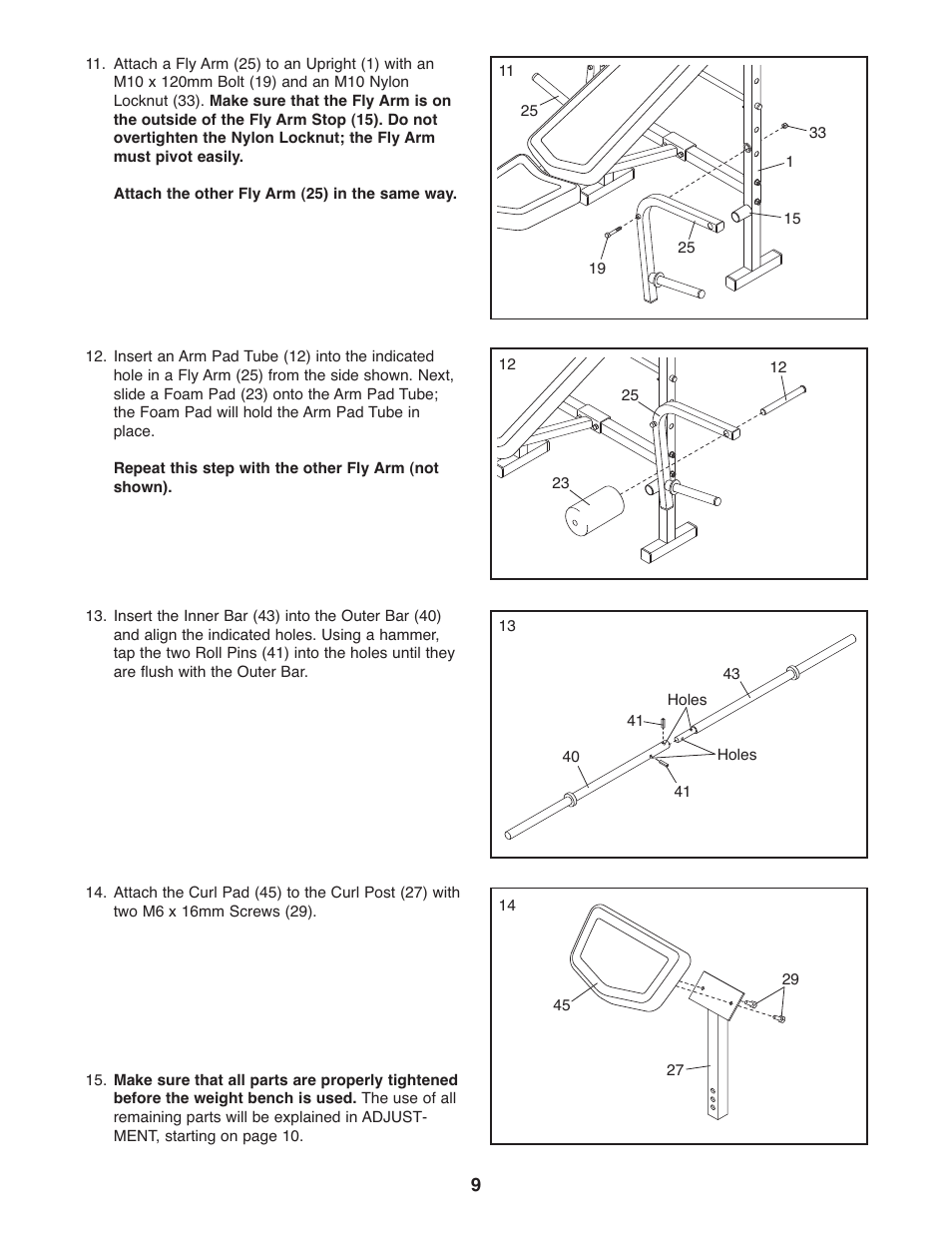 Weider Pro 256 831.15791.1 User Manual | Page 9 / 16