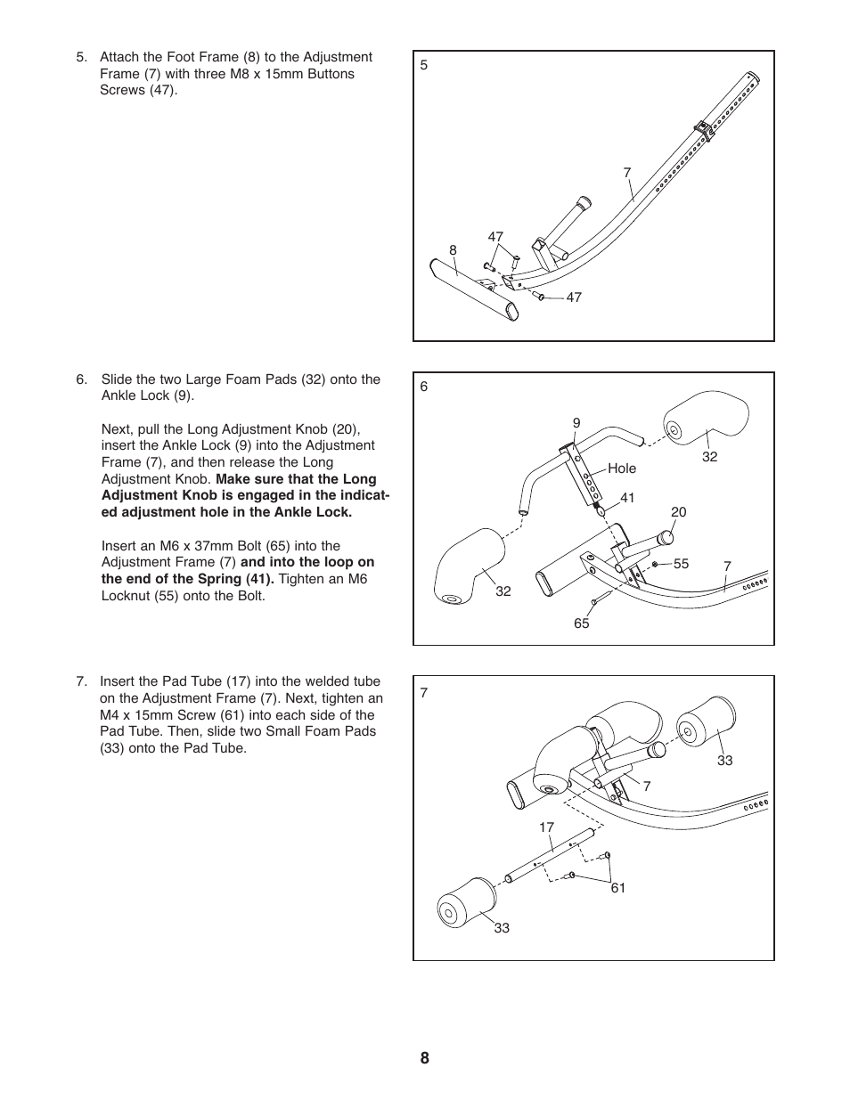 Weider WEBE0878.0 User Manual | Page 8 / 20