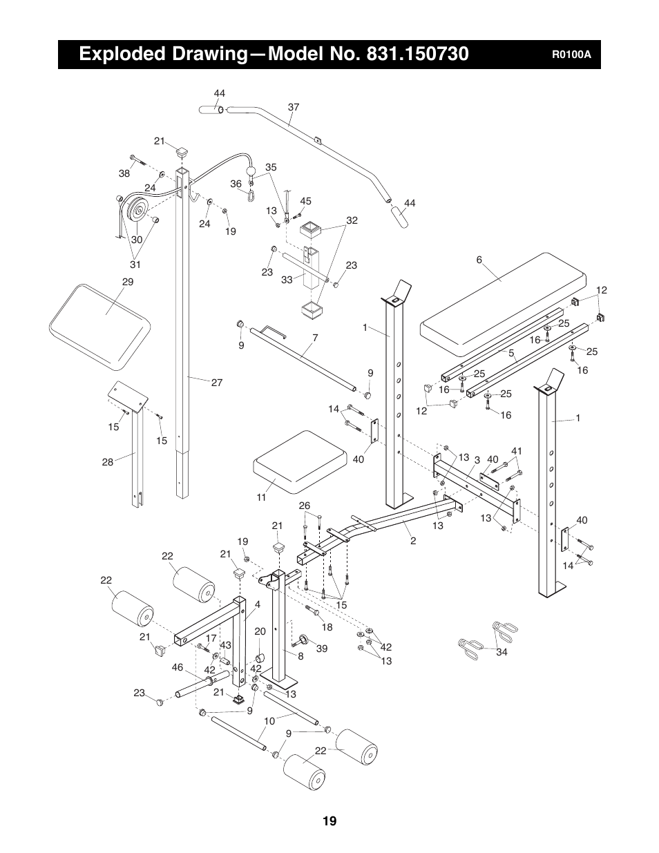 Weider 831.150730 User Manual | Page 19 / 20