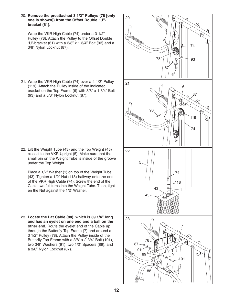 Weider WESY38322 User Manual | Page 12 / 33