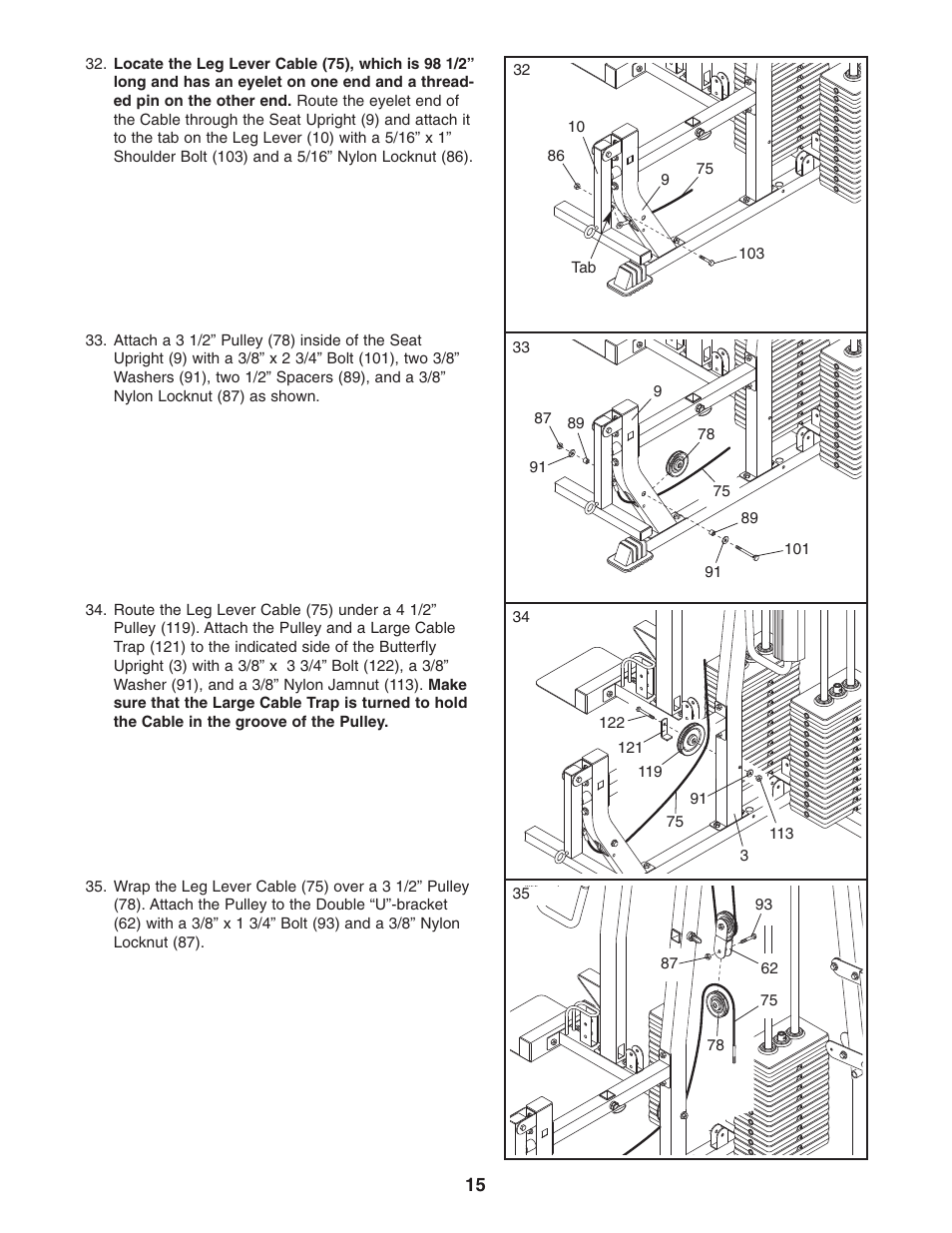 Weider WESY38322 User Manual | Page 15 / 33