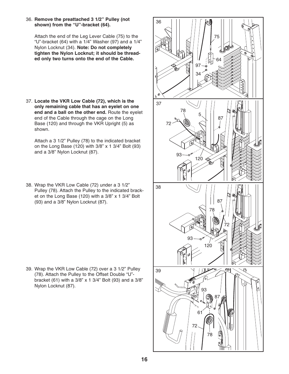 Weider WESY38322 User Manual | Page 16 / 33
