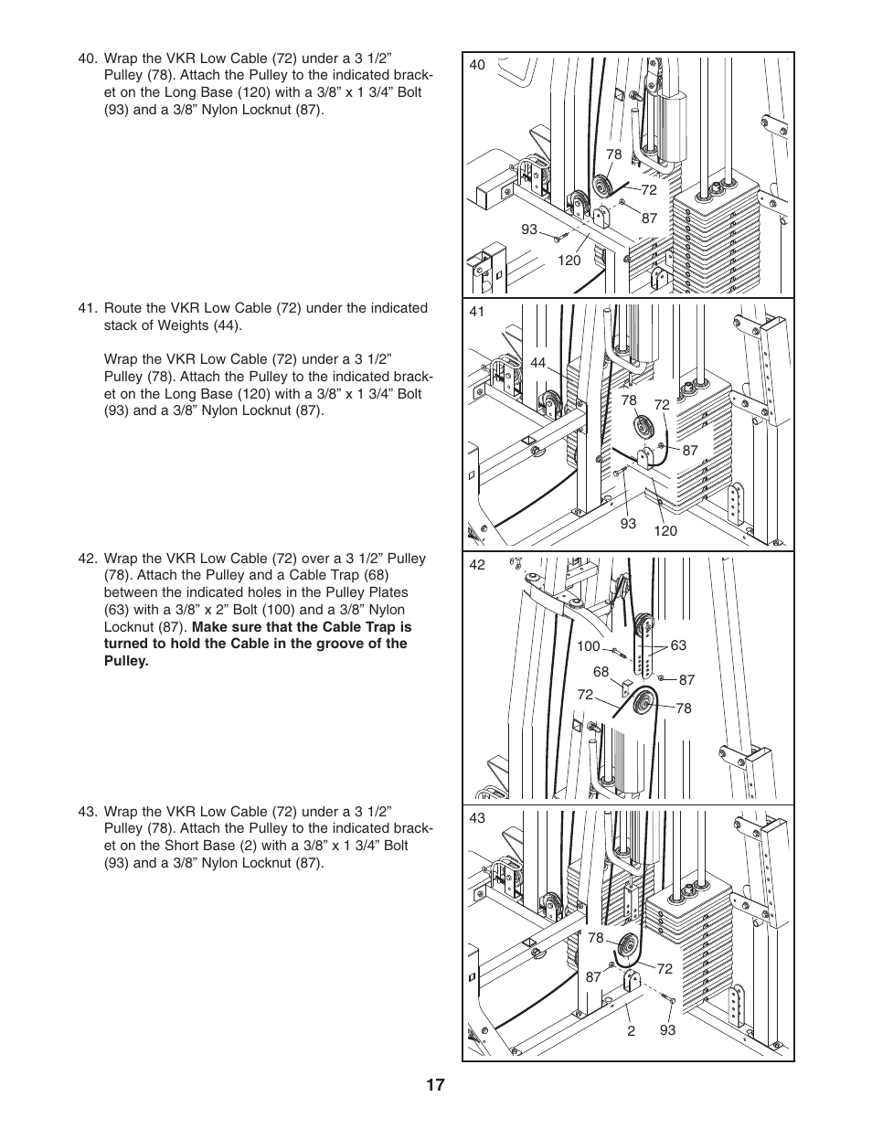 Weider WESY38322 User Manual | Page 17 / 33