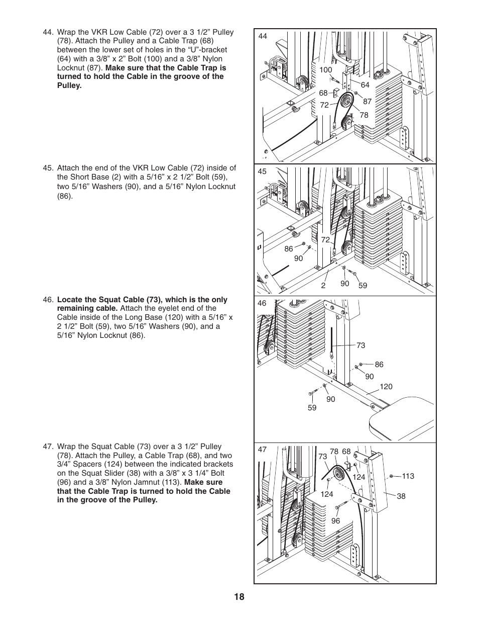 Weider WESY38322 User Manual | Page 18 / 33