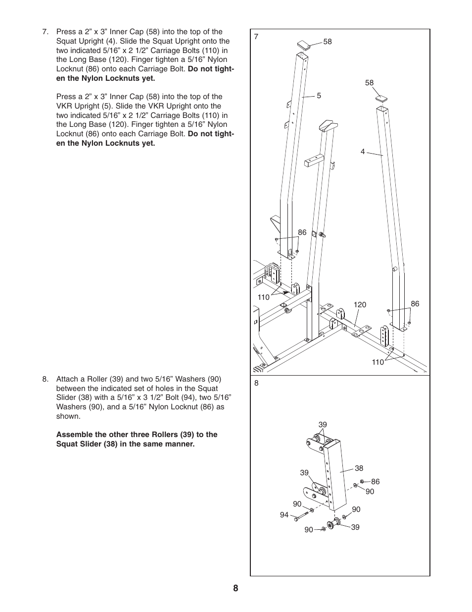 Weider WESY38322 User Manual | Page 8 / 33