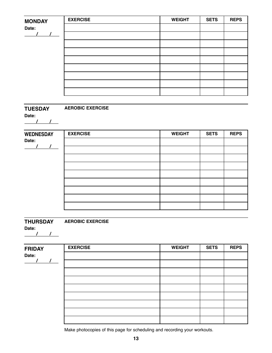 Weider WEBE38890 User Manual | Page 13 / 16