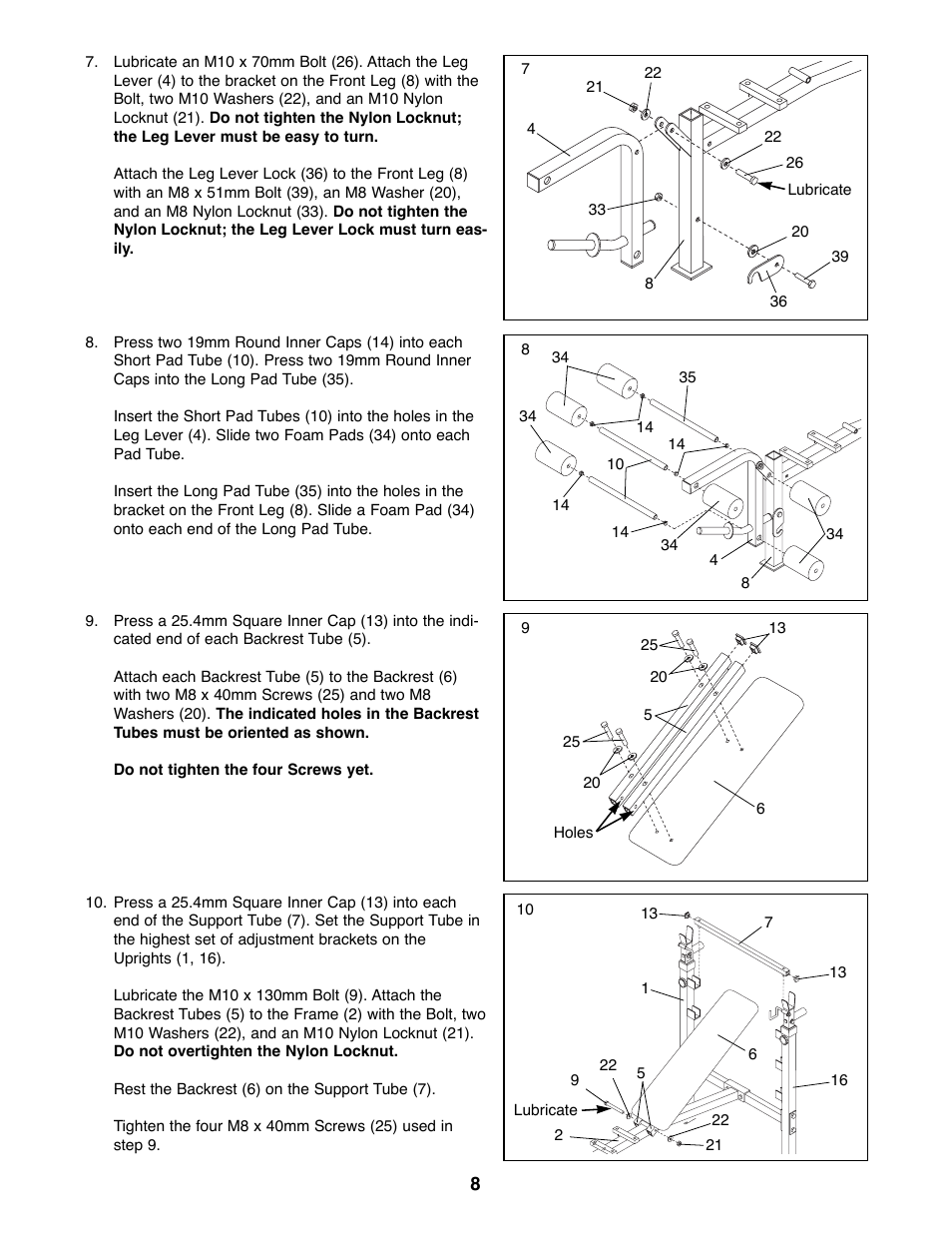 Weider WEBE38890 User Manual | Page 8 / 16