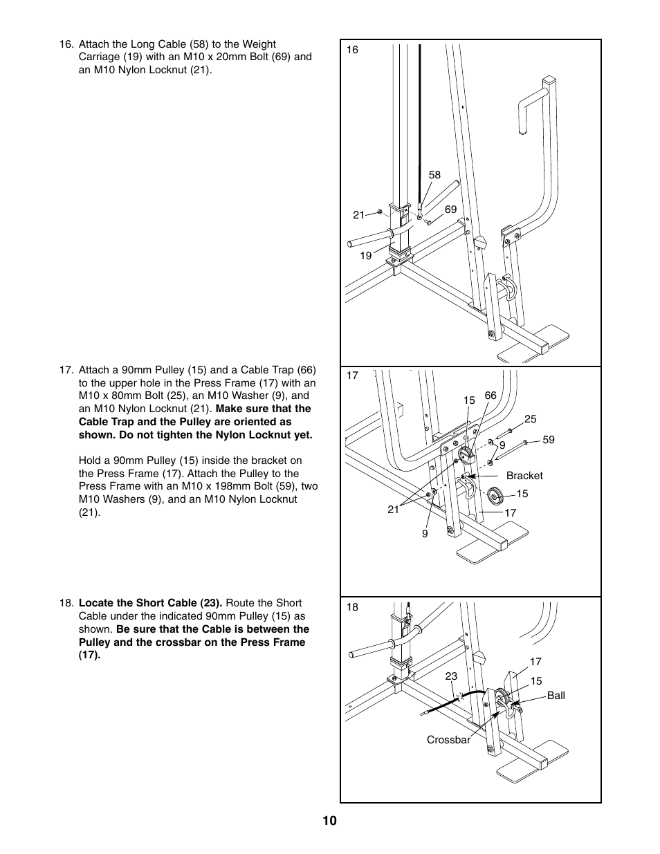 Weider 8920 User Manual | Page 10 / 27