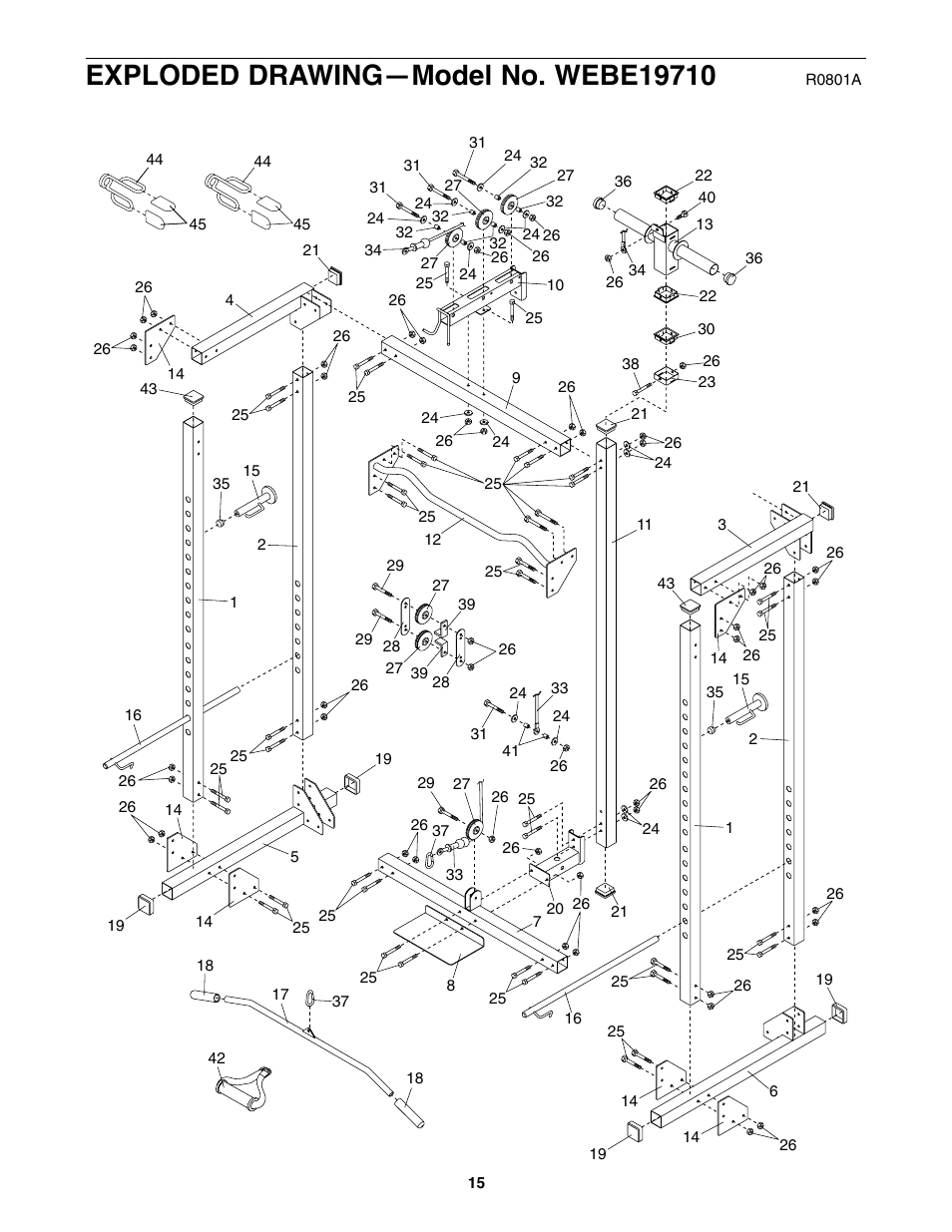 Weider WEBE19710 User Manual | Page 15 / 16