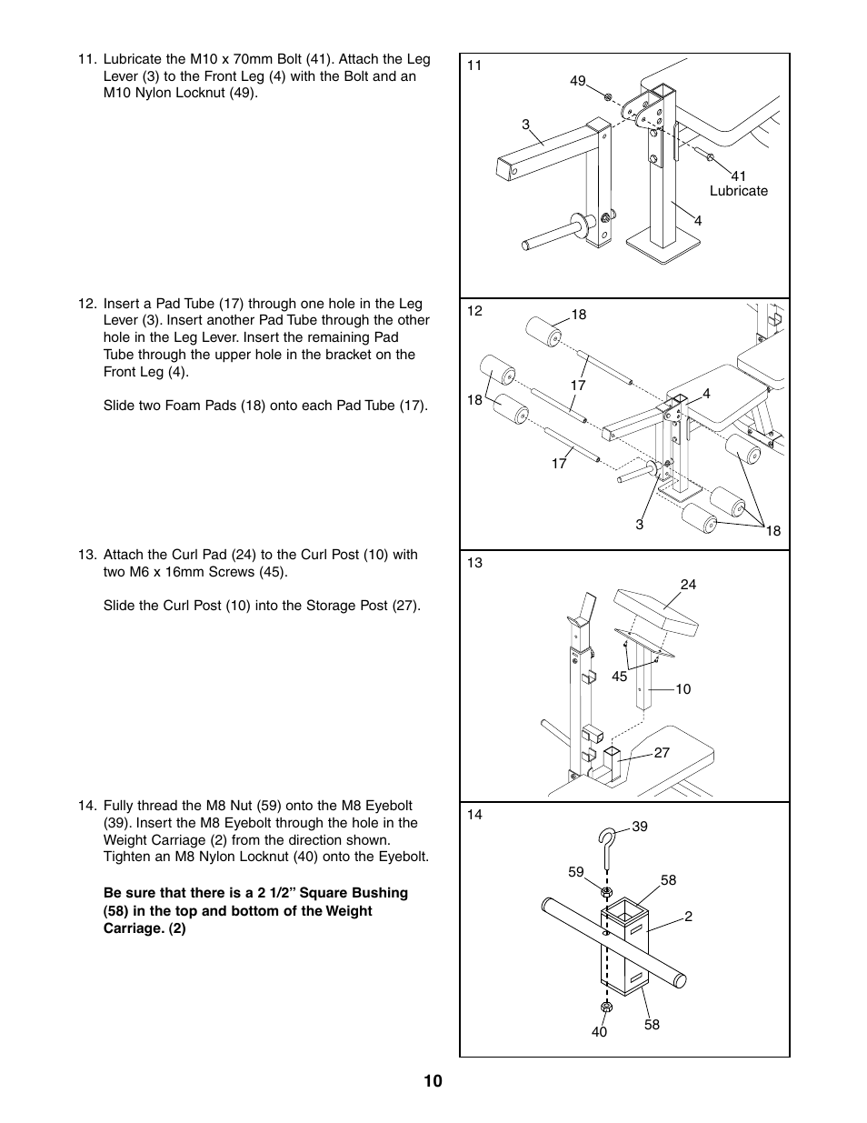 Weider 831.150381 User Manual | Page 10 / 24