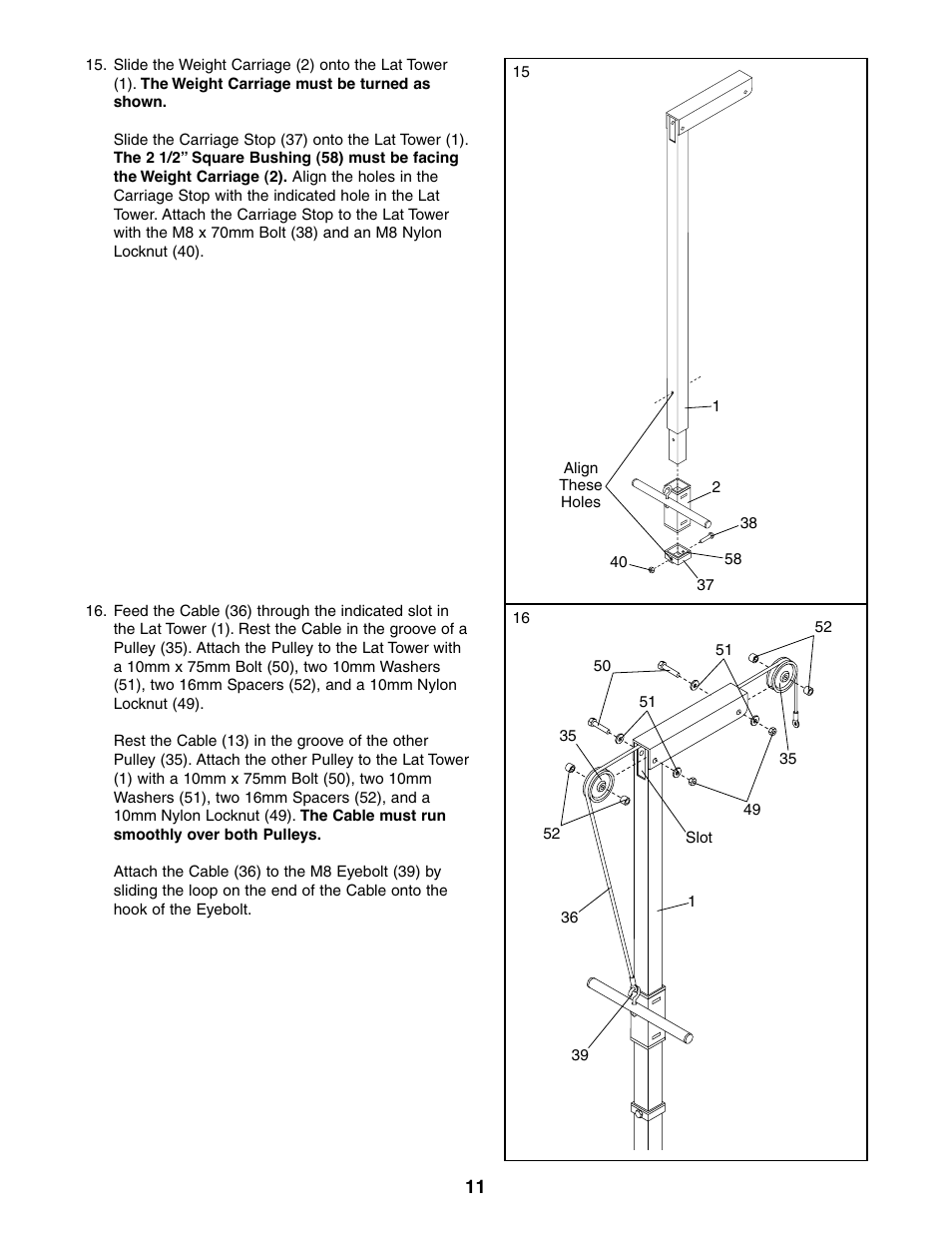 Weider 831.150381 User Manual | Page 11 / 24
