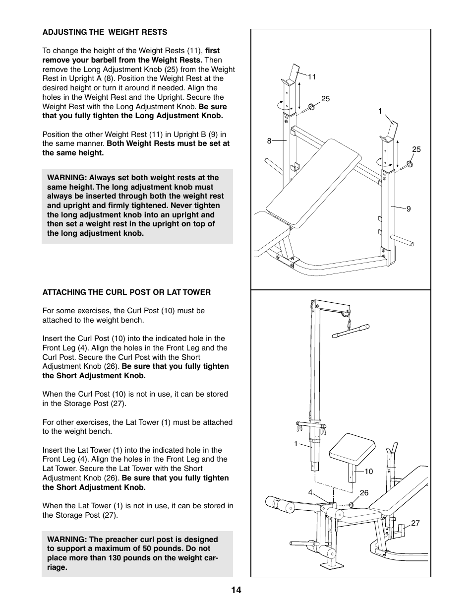 Weider 831.150381 User Manual | Page 14 / 24