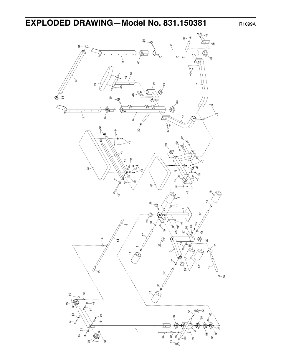 R1099a | Weider 831.150381 User Manual | Page 23 / 24