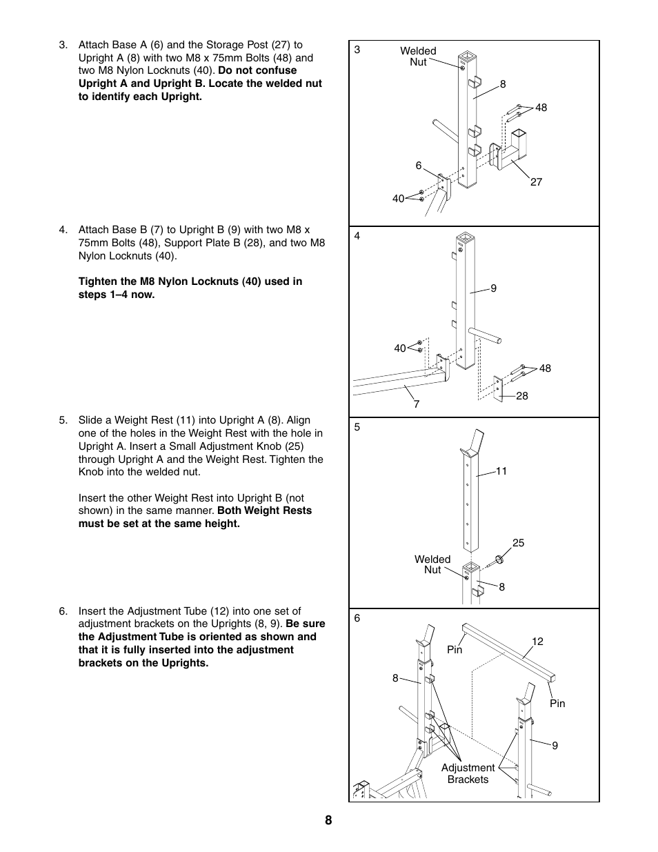 Weider 831.150381 User Manual | Page 8 / 24