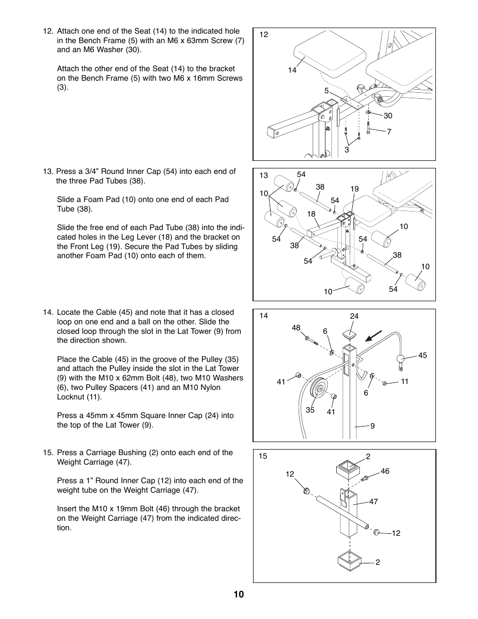 Weider WEBE07790 User Manual | Page 10 / 22