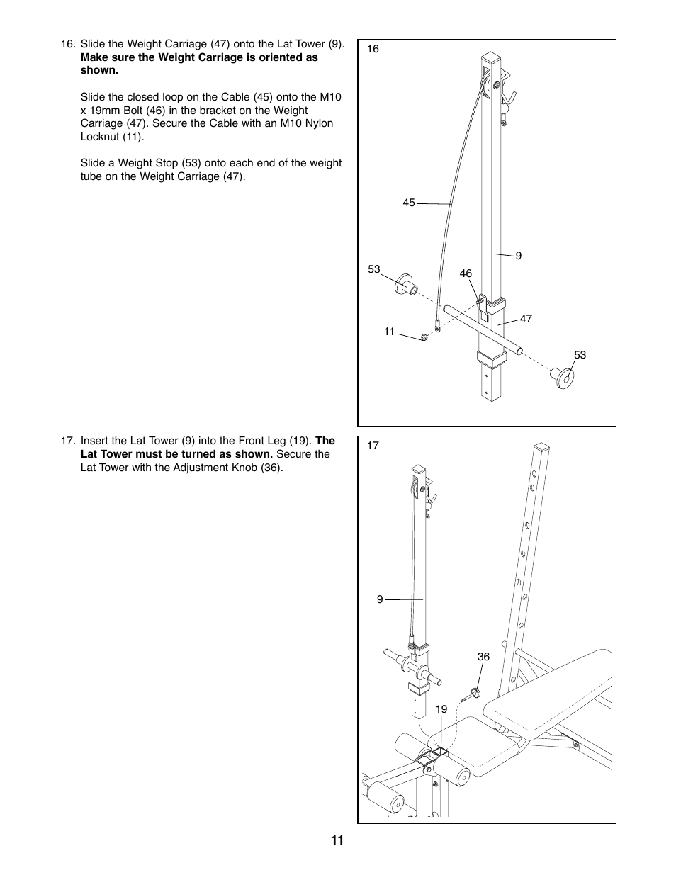 Weider WEBE07790 User Manual | Page 11 / 22