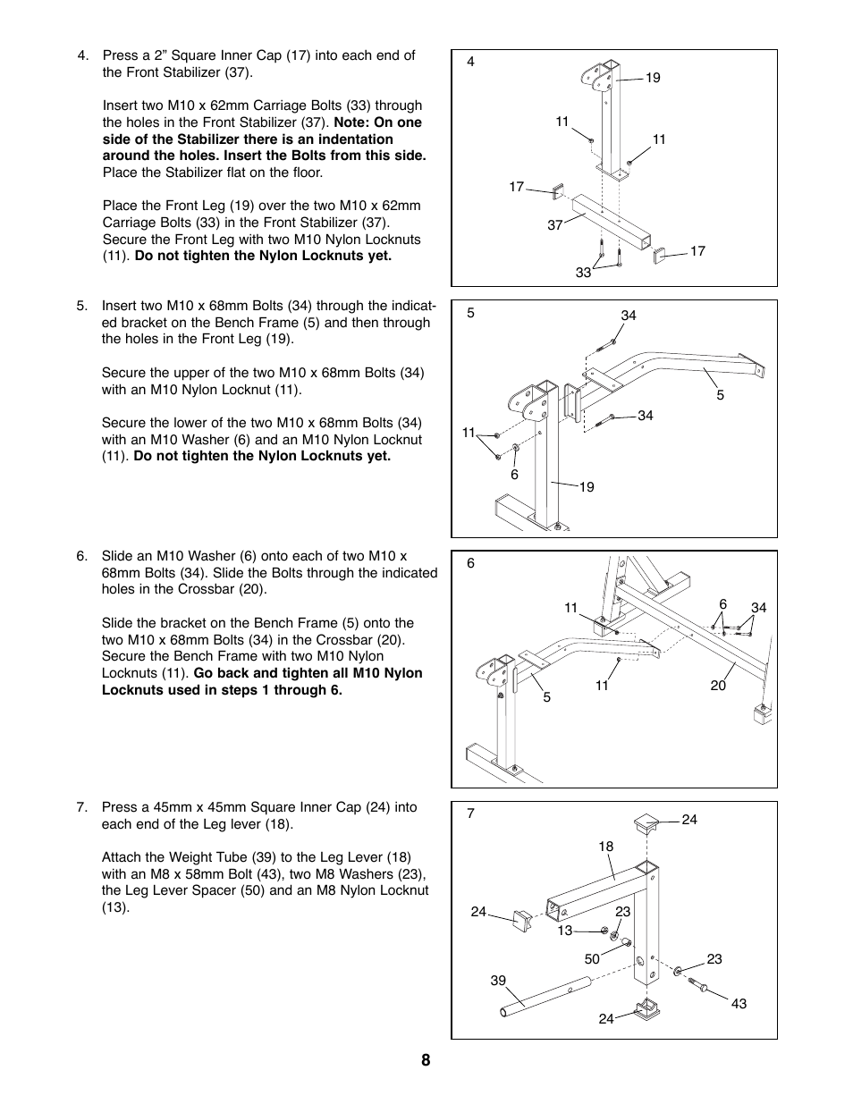 Weider WEBE07790 User Manual | Page 8 / 22