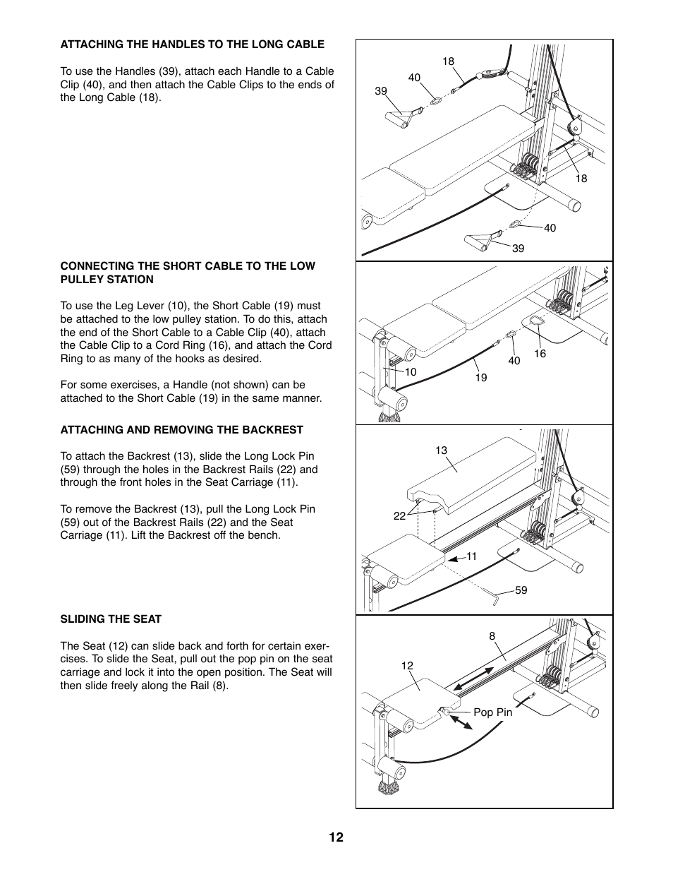 Weider WESY20000 User Manual | Page 12 / 18