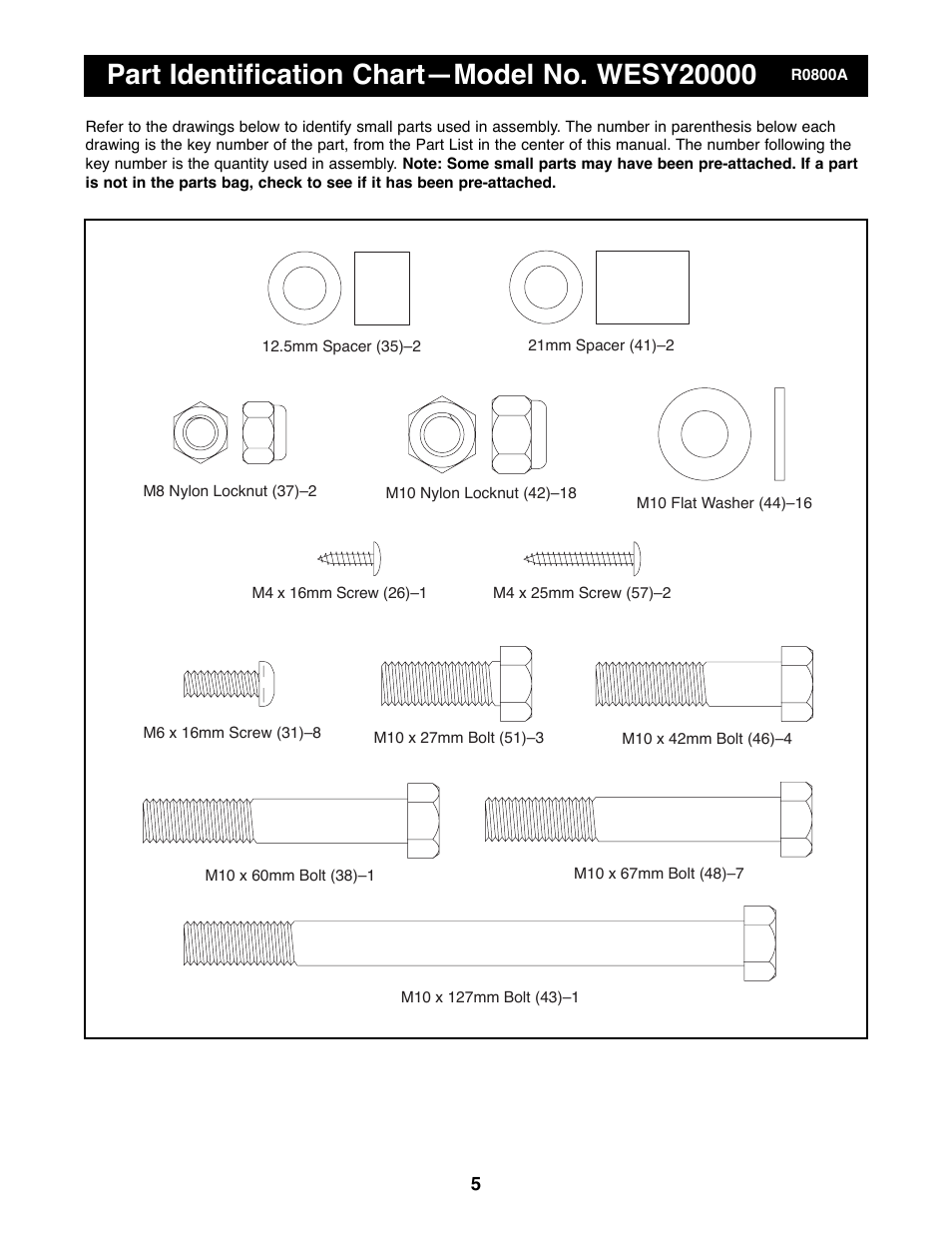 Weider WESY20000 User Manual | Page 5 / 18