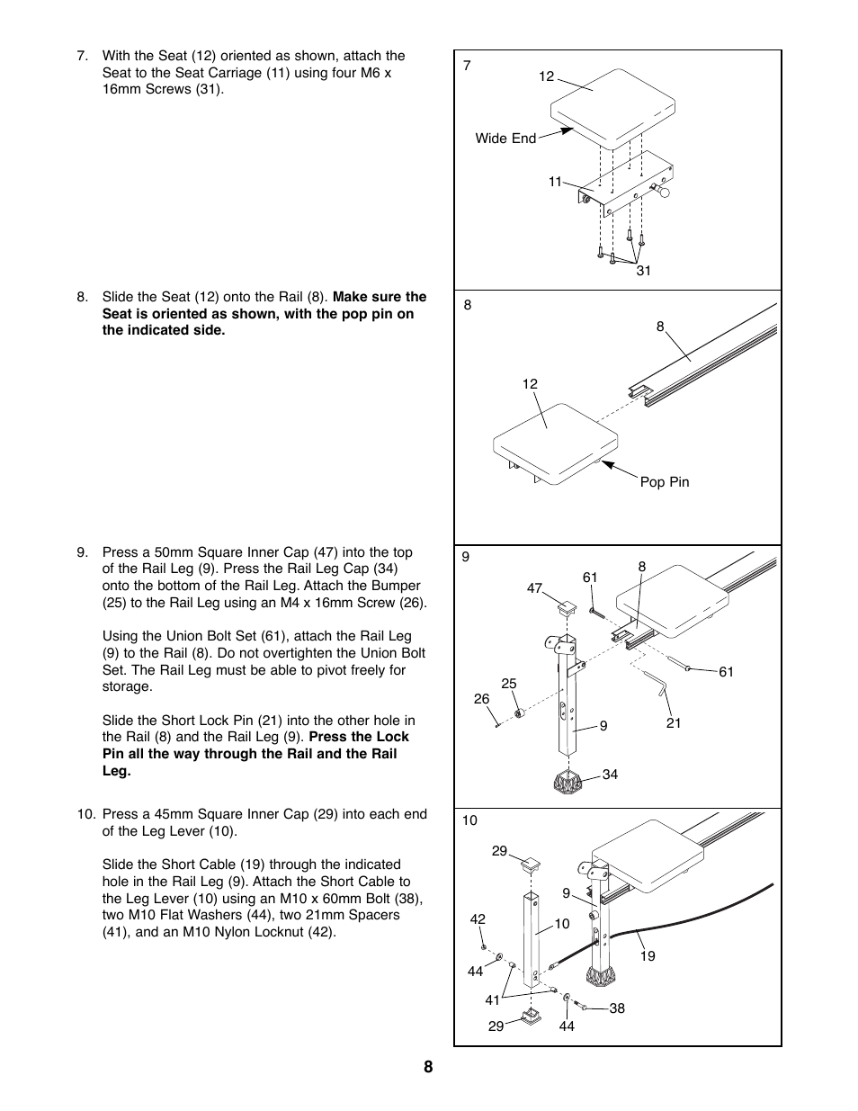 Weider WESY20000 User Manual | Page 8 / 18