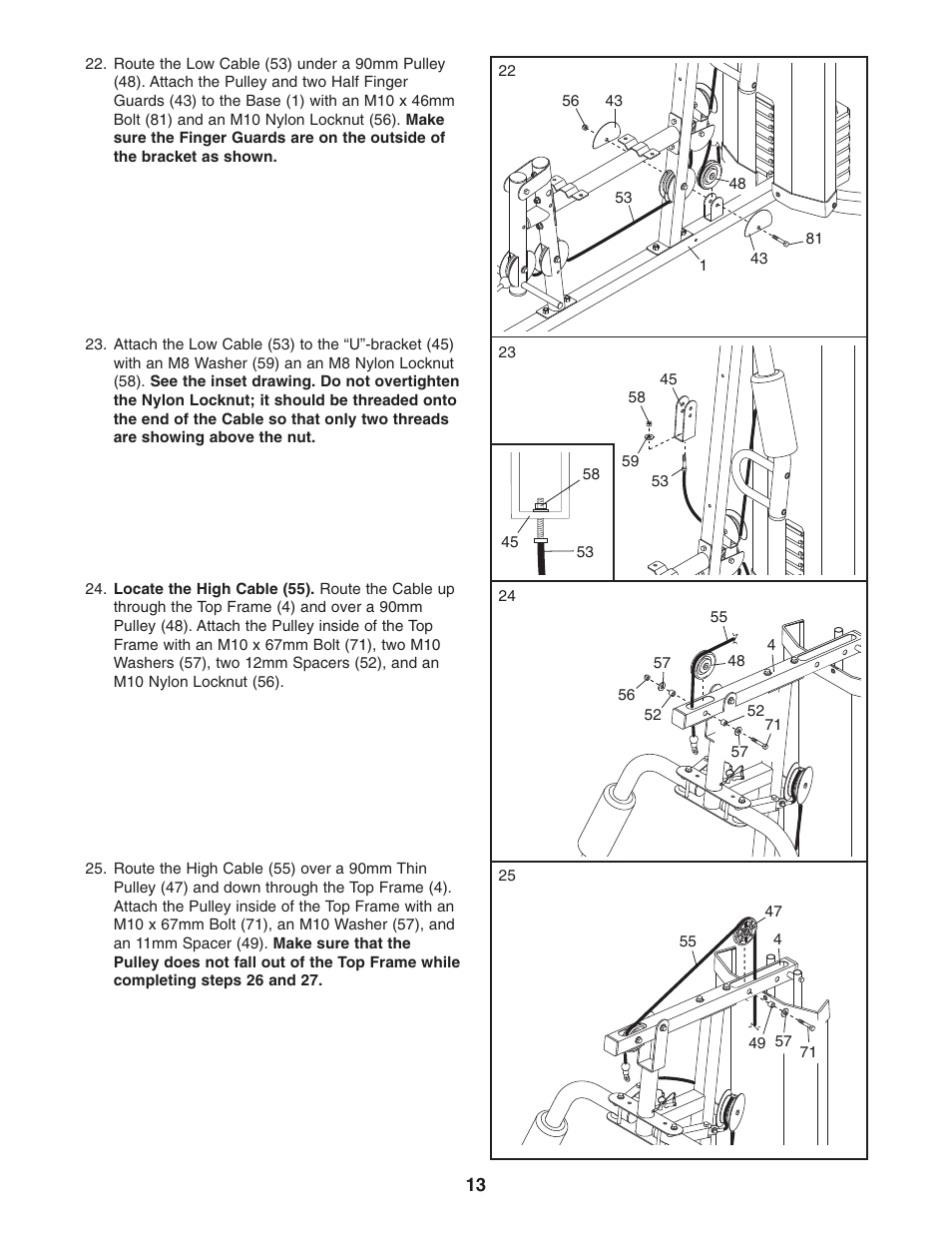 Weider WESY19541 User Manual | Page 13 / 28