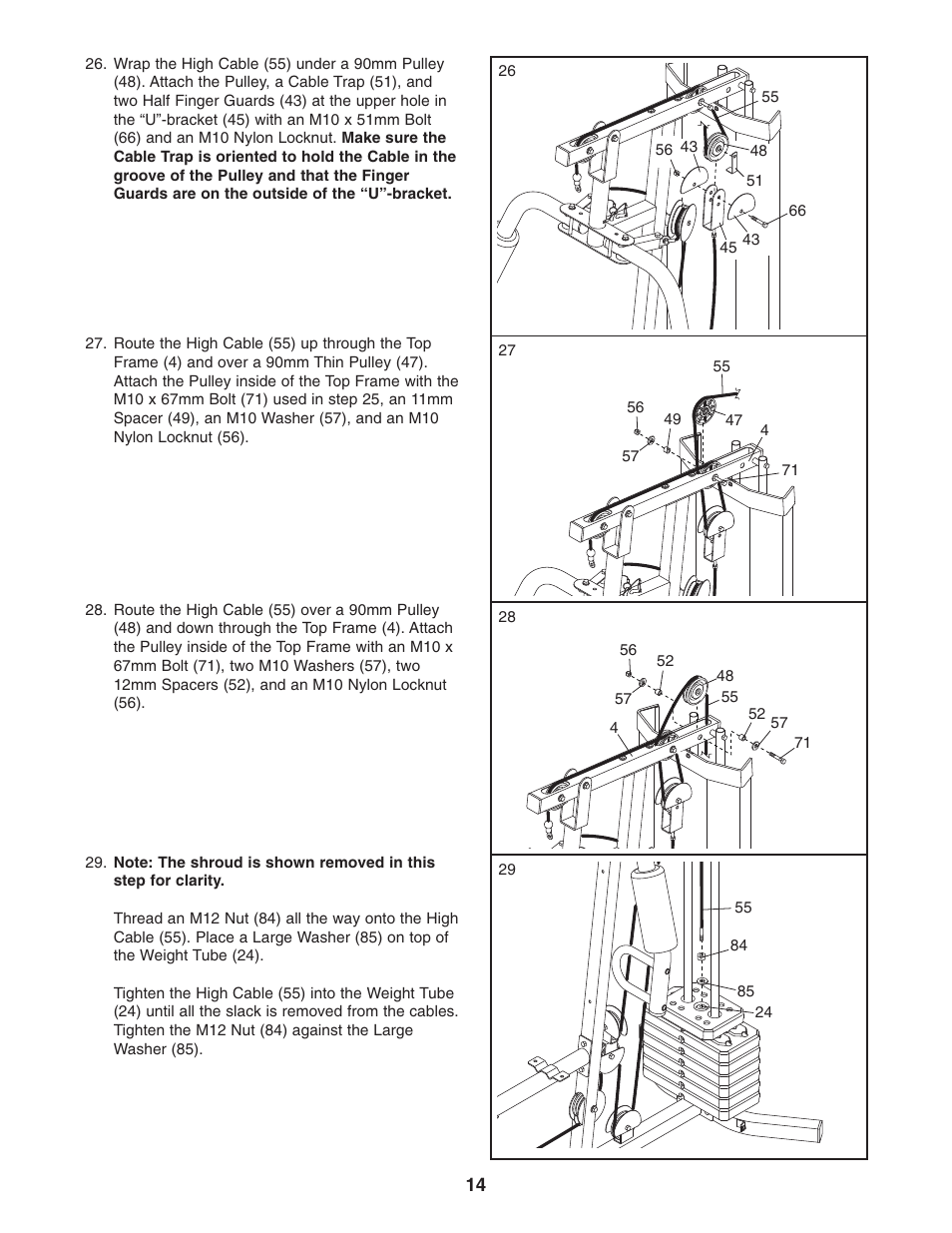 Weider WESY19541 User Manual | Page 14 / 28