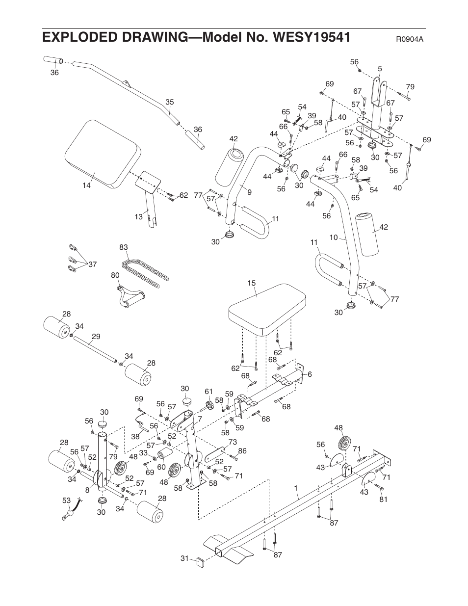 Weider WESY19541 User Manual | Page 26 / 28
