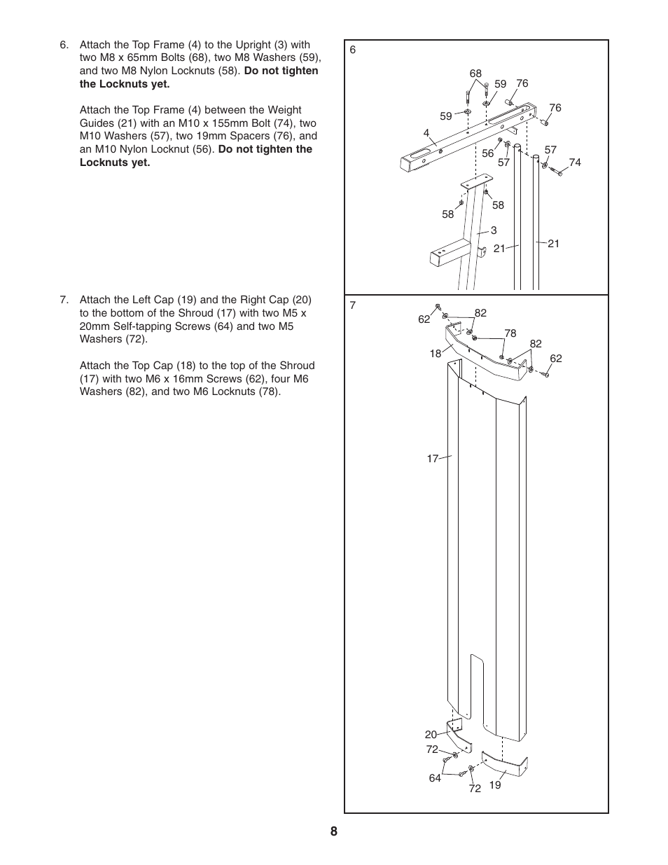 Weider WESY19541 User Manual | Page 8 / 28
