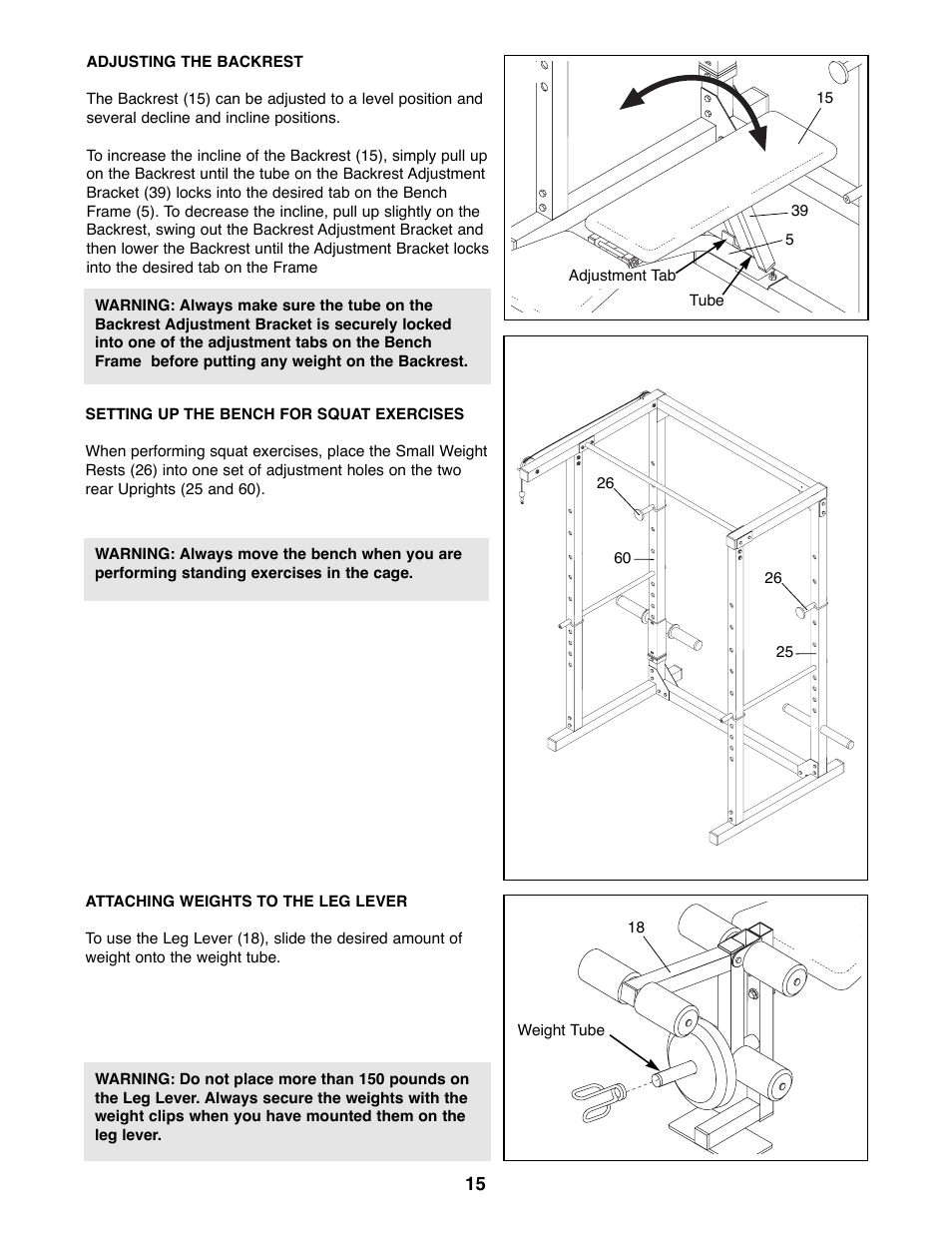 Weider WEBE96490 User Manual | Page 15 / 23