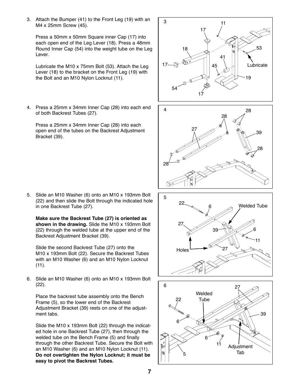 Weider WEBE96490 User Manual | Page 7 / 23
