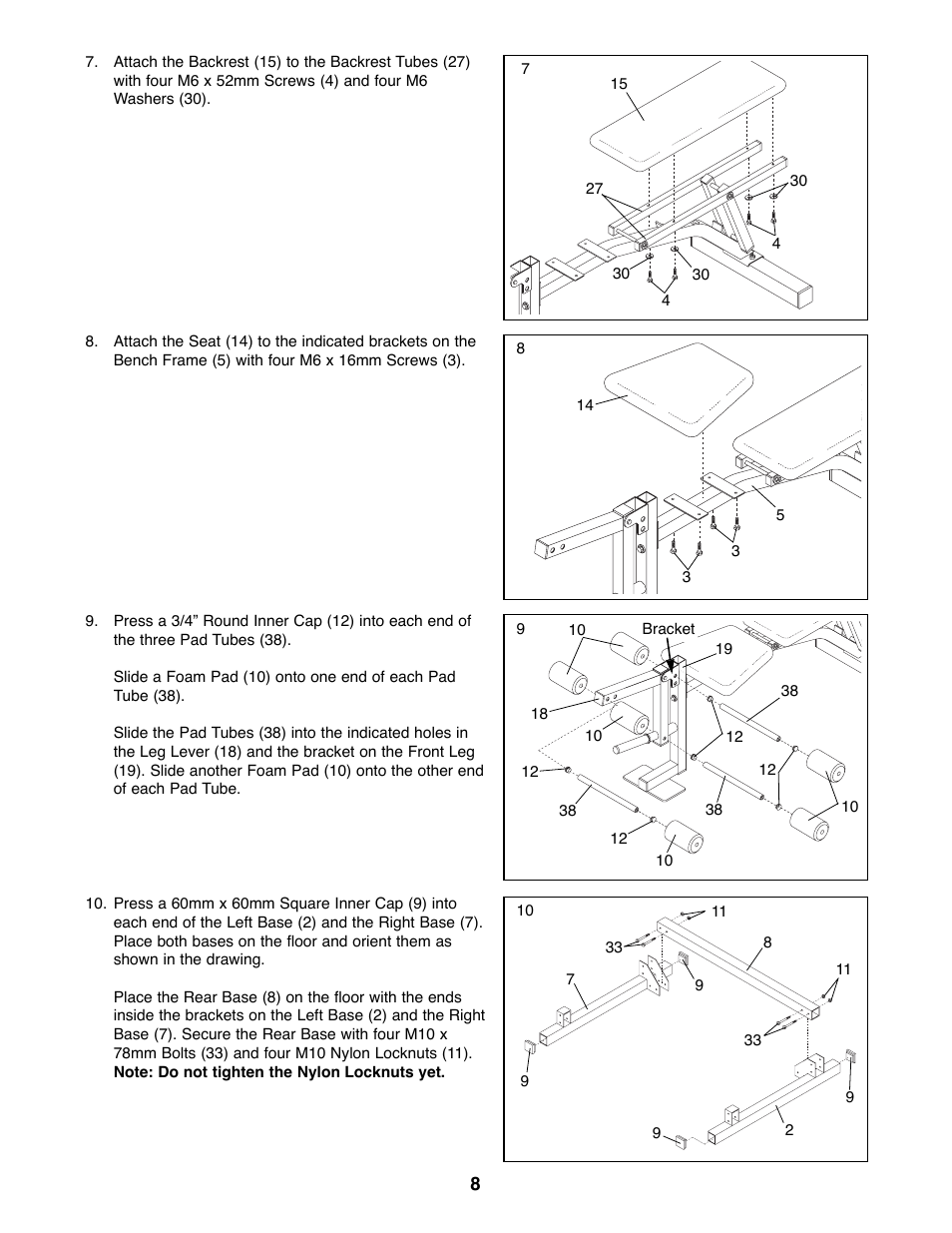 Weider WEBE96490 User Manual | Page 8 / 23