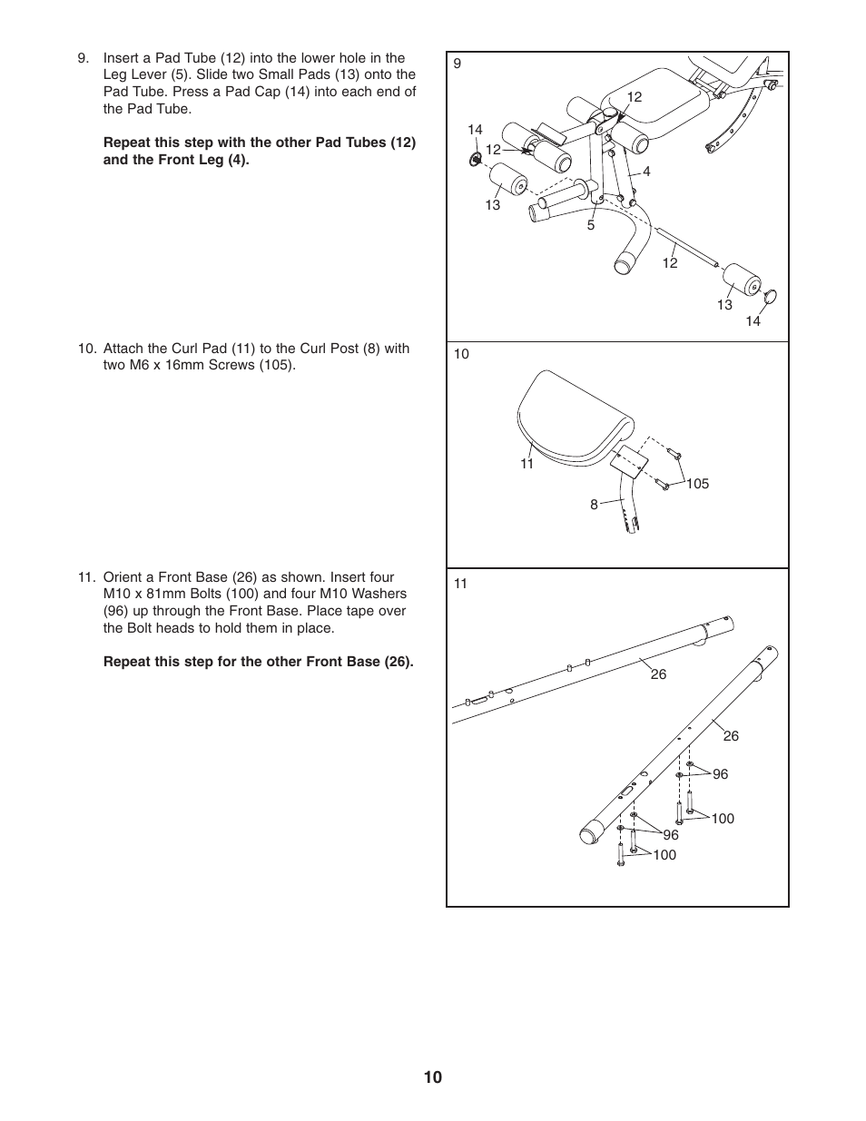 Weider WEBE4496.0 User Manual | Page 10 / 36