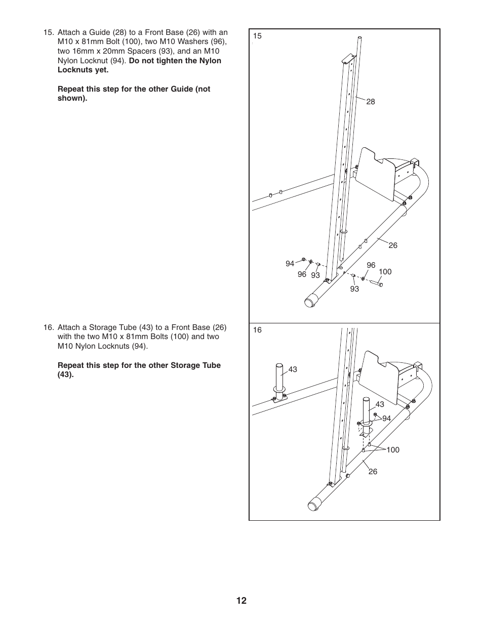 Weider WEBE4496.0 User Manual | Page 12 / 36