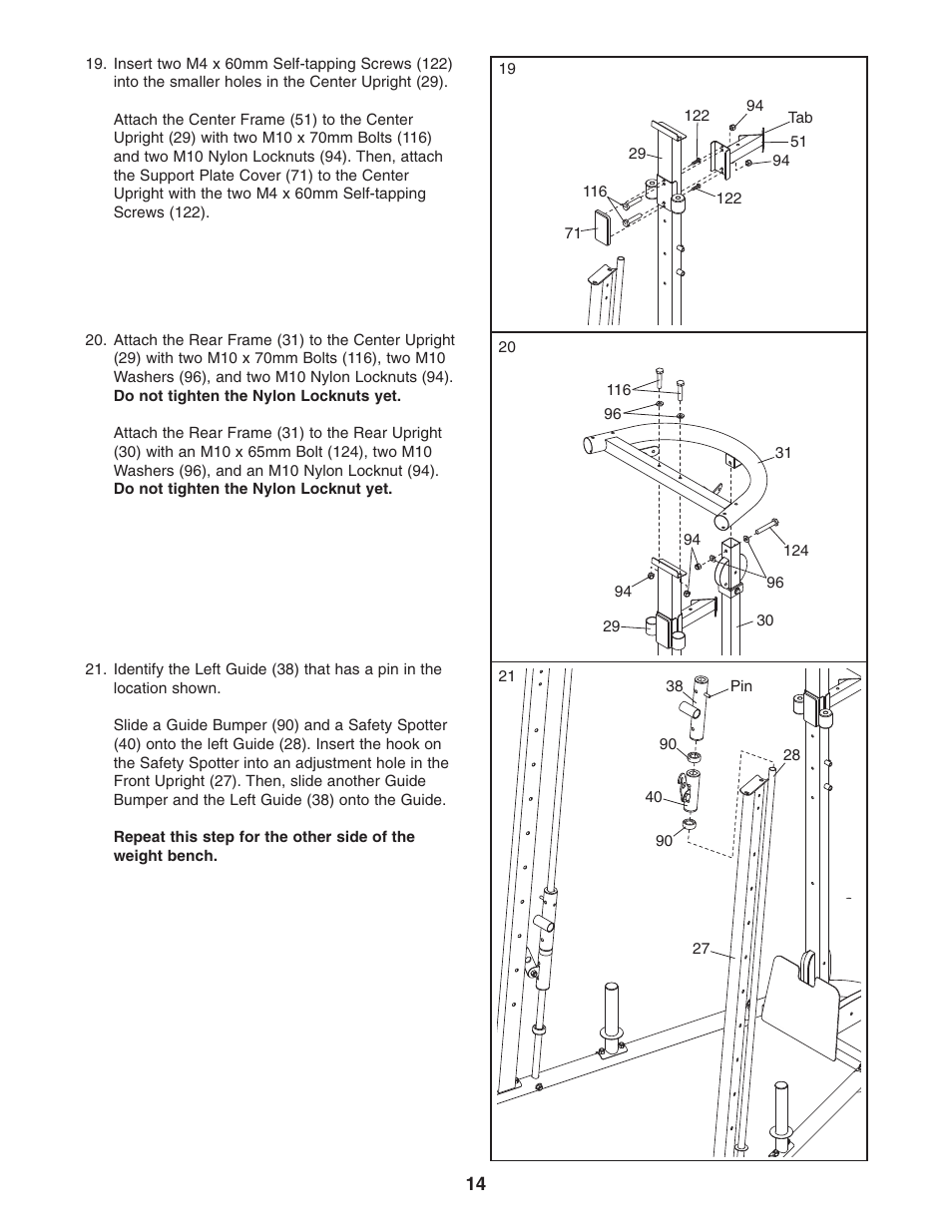 Weider WEBE4496.0 User Manual | Page 14 / 36