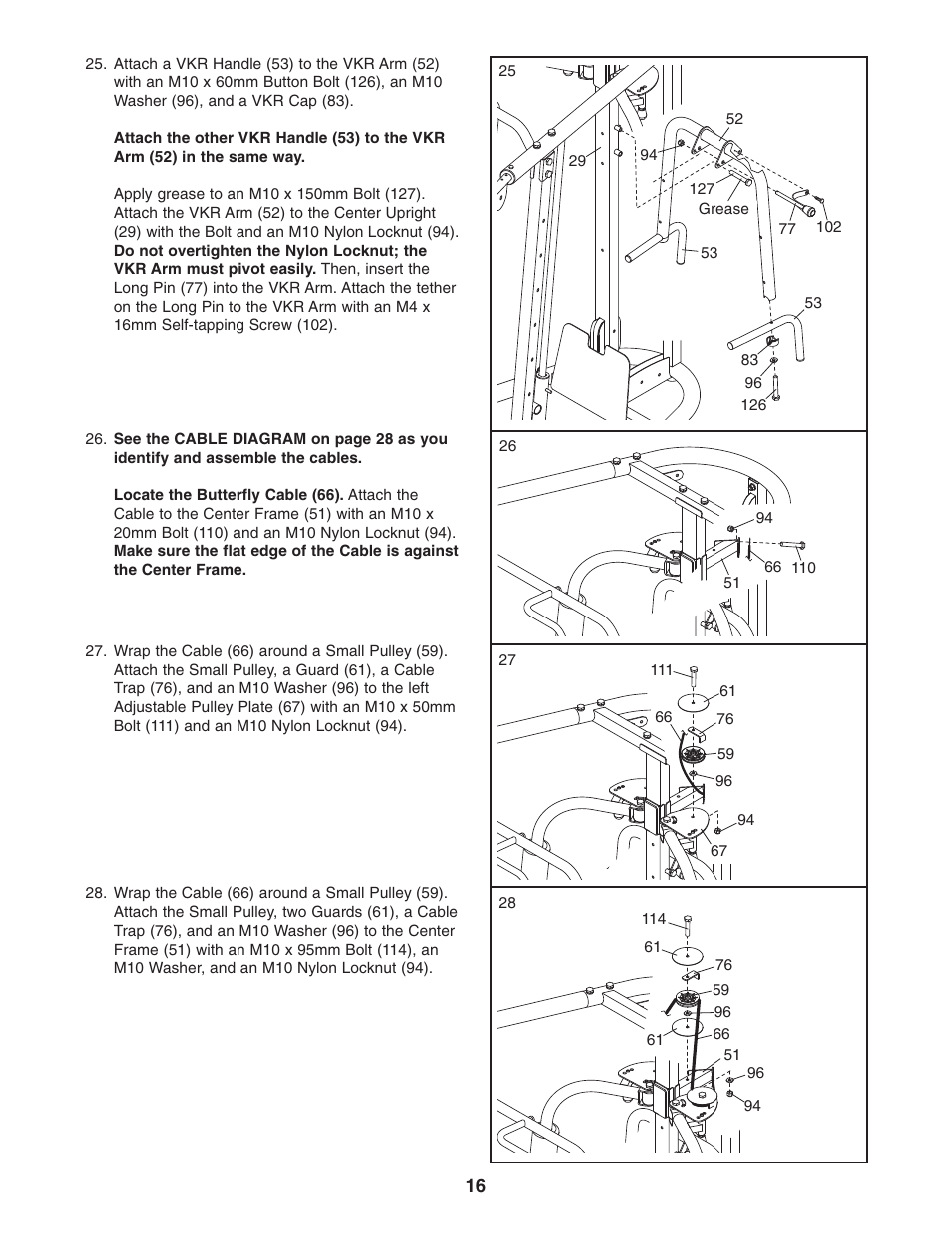Weider WEBE4496.0 User Manual | Page 16 / 36
