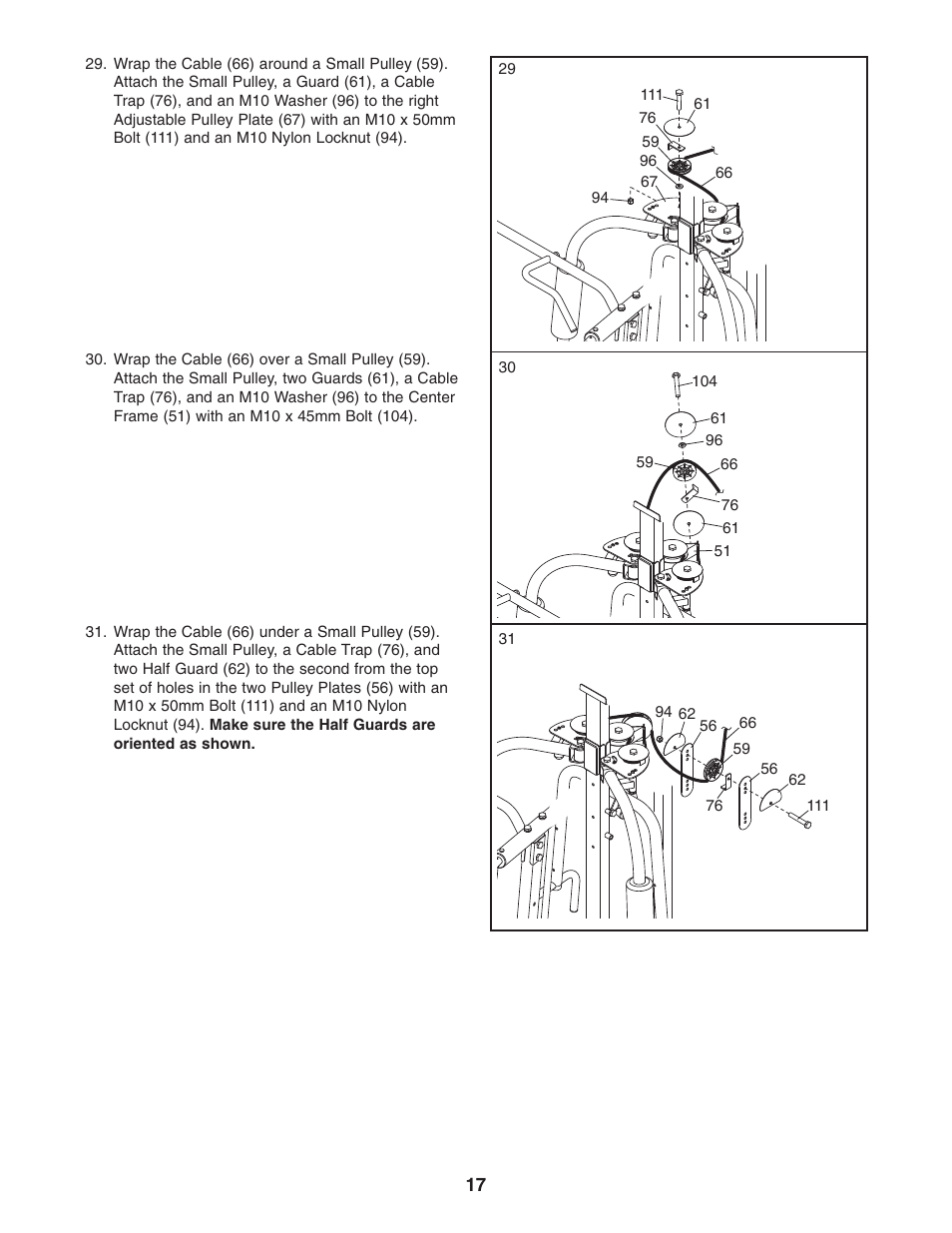 Weider WEBE4496.0 User Manual | Page 17 / 36