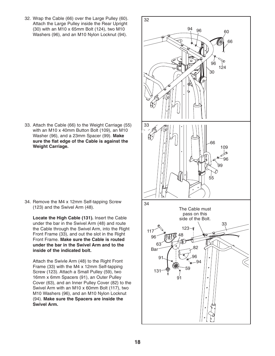 Weider WEBE4496.0 User Manual | Page 18 / 36